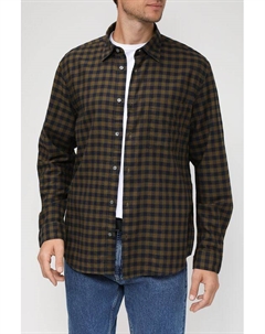 Хлопковая рубашка в клетку Marc o'polo