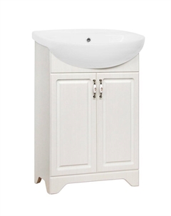 Тумба под раковину Олеандр-2 49 см ЛС-00000198 напольная, белая Style line