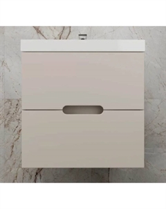 Тумба под раковину Матис 60 см ЛС-00002310 подвесная, тауп темный Style line