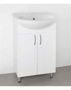 Тумба под раковину Фьюжн 55 белая Style line