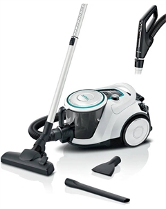 Пылесос Bosch Serie 6 BGS41HYG1 550 Вт, 2.4 л, 7 м, белый/черный (BGS41HYG1)