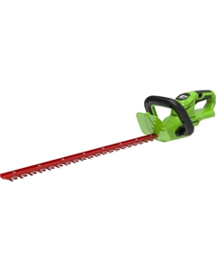 Кусторез Greenworks G24HT56, аккумуляторный, Li-Ion, 24 В, длина лезвия 56 см, 2.1 кг (2205507) без акб и зу