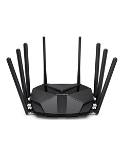 Wi-Fi роутер MR90X, 802.11a/b/g/n/ac/ax, 2.4 / 5 ГГц, до 5.95 Гбит/с, LAN 3x1 Гбит/с, WAN 1x2.5 Гбит/с, внешних антенн: 8 Mercusys