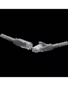 Патч-корд UTP кат.6, 1 м, RJ45-RJ45, серый, CU, LSZH, (-UU4-6-010-LST-GY (3,8)) Snr