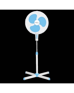 Вентилятор напольный осевой Scarlett SC-SF111B29 45 Вт, скоростей: 3, лопасти 40 см, поворот, наклон, белый/голубой (1681266)