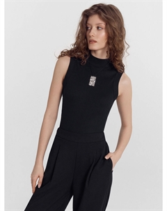 Топ женский черный в рубчик Mark formelle