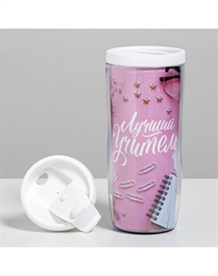 Подарочный набор, ежедневник а5, 80 листов, термостакан 350 мл Artfox