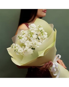 11 белых маттиол Букетная лавка