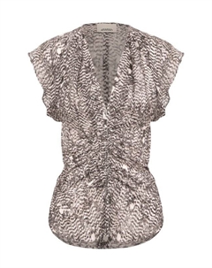 Топ из вискозы и шелка Isabel marant