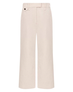 Брюки из хлопка и льна Brunello cucinelli