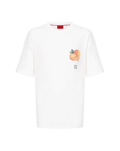 Хлопковая футболка Hugo