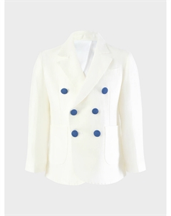 Двубортный пиджак, белый Emanuel pris