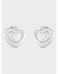 Серьги "сердечки", пусеты, серебро Sneak peek