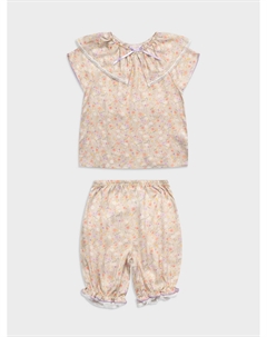 Пижама розового цвета с цветочным принтом Story loris