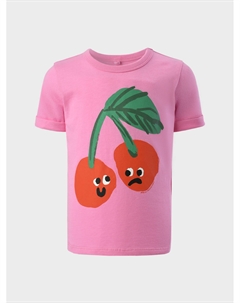 Футболка с принтом "вишни" Stella mccartney