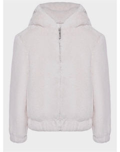 Куртка с капюшоном, эко-мех, белая Twinset