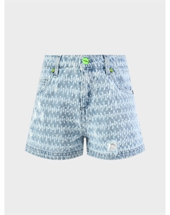 Джинсовые шорты с потертостями Barrow