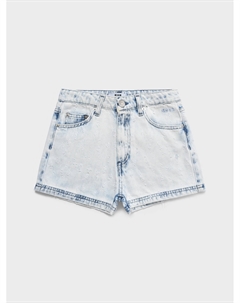 Шорты из выбеленного денима Msgm