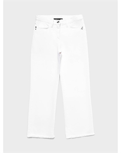 Джинсы прямого кроя, белые Patrizia pepe