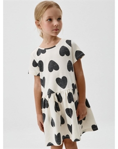 Трикотажное платье с принтом для девочек Sela
