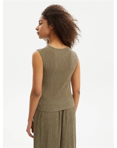 Топ-блузка без рукавов с драпировкой Zolla