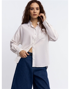 Льняная рубашка с карманом Zolla