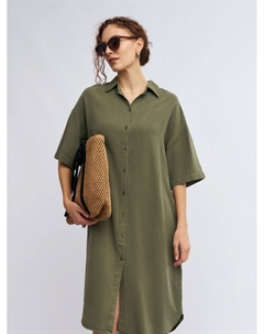 Платье-рубашка миди из лиоцелла Zolla