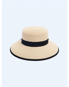 Соломенная плетёная шляпа с бантом Zolla