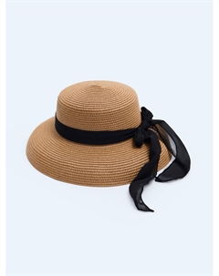 Соломенная плетёная шляпа с лентой Zolla