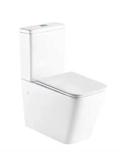 Унитаз-компакт WW SK GELBACH 001 ST GL-WT безободковый, с сиденьем микролифт, белый глянцевый Weltwasser