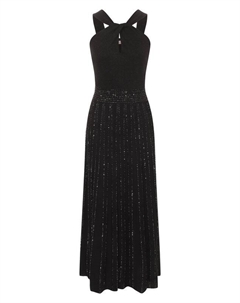 Платье из вискозы с отделкой пайетками D'exterior