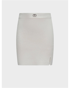 Юбка с поясом на резинке, белая Twinset