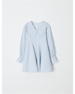 Хлопковое платье в клетку для девочек Sela