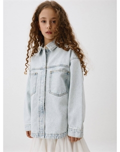 Джинсовая рубашка оверсайз для девочек Sela