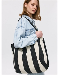 Сумка-шоппер в полоску Sela