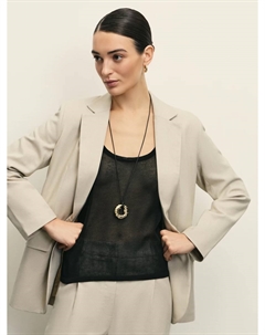 Однобортный жакет с содержанием льна Zarina