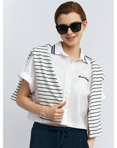 Укороченная рубашка из хлопка Zolla