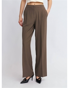 Прямые брюки на резинке со стрелками Zolla