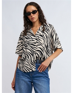 Рубашка с коротким рукавом и принтом Zolla