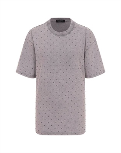 Хлопковая футболка с отделкой стразами Flashin'