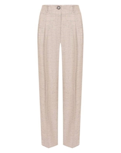 Брюки из вискозы и льна Erika cavallini