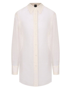 Рубашка изо льна и шелка Boss