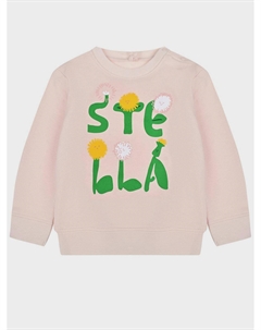 Свитшот с лого, розовый Stella mccartney