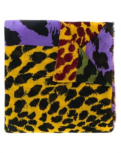 Diane von furstenberg шарф с леопардовым принтом один размер фиолетовый Diane von furstenberg