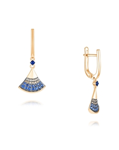 Серьги из золота Адамас