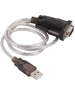 Кабель-переходник (адаптер) USB(Am)-COM(9M), 1.8 м, прозрачный, (USS-101N18) Orient