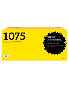 Картридж лазерный T2 TC-B1075D (TN-1075), черный, 1000 страниц, 2 шт., совместимый для Brother HL-1110R/DCP-1510R/MFC-1810