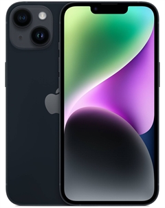 Смартфон Apple iPhone 14 Plus A2885, 6.7" 2778x1284 OLED, Apple Apple A15 Bionic, 6Gb RAM, 128Gb, 3G/4G/5G, NFC, Wi-Fi, BT, 2xCam, 2-Sim (nano SIM+eSIM), Lightning, iOS 16, черный (MQ4A3J/A)