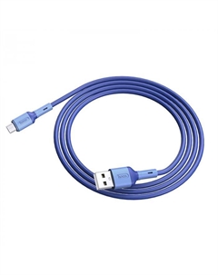 Кабель USB Type-C-USB, экранированный, 3A, 1м, синий HOCO Prime X65 (6931474753366) Hoco