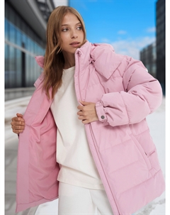 Пуховик женский, Розовый Fila